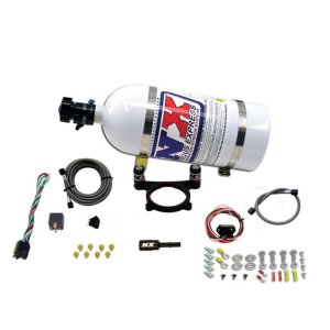 Ford Mustang Nitrous Oxide Kit - Nitrous Express - 5.0L Coyote Plate System (50-200HP) WITH 10LB BOTTLE - `11-`15